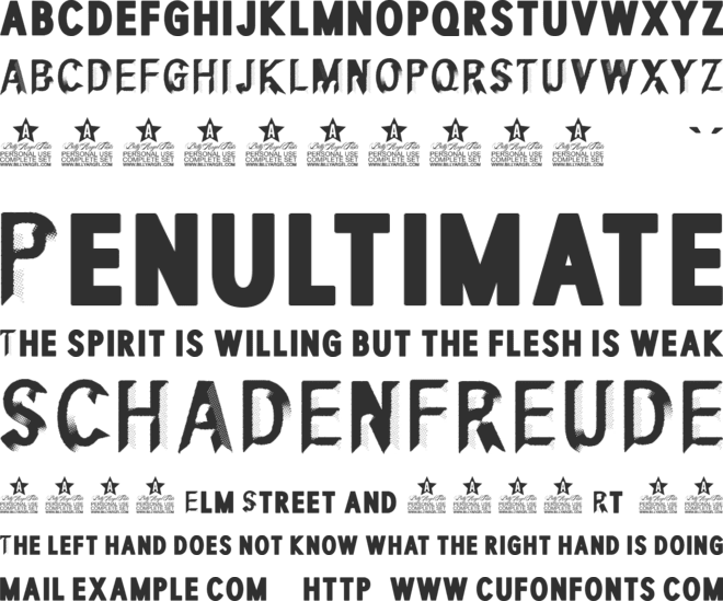 TOMBSTONE PERSONAL USE font preview