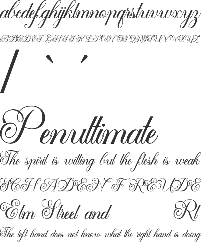 Mansdefia font preview