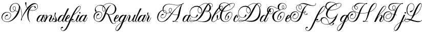 Mansdefia Regular font