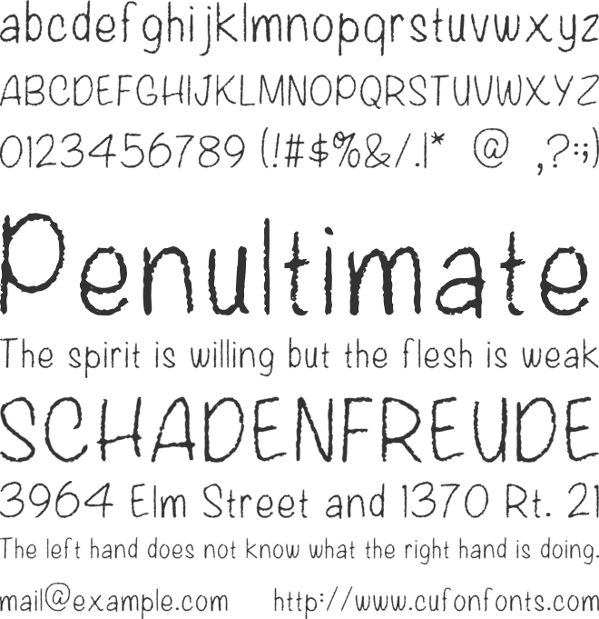 Diamante font preview