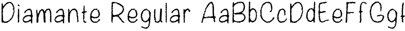 Diamante Regular font