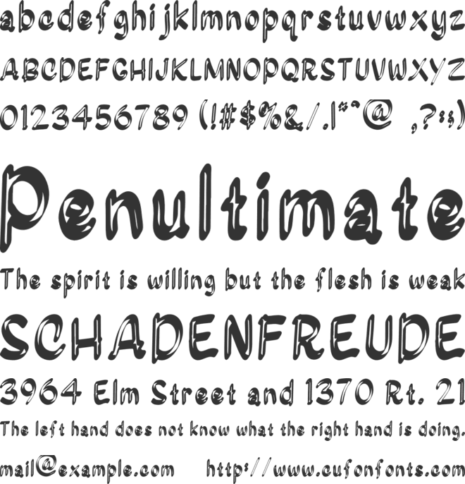 Smoker font preview