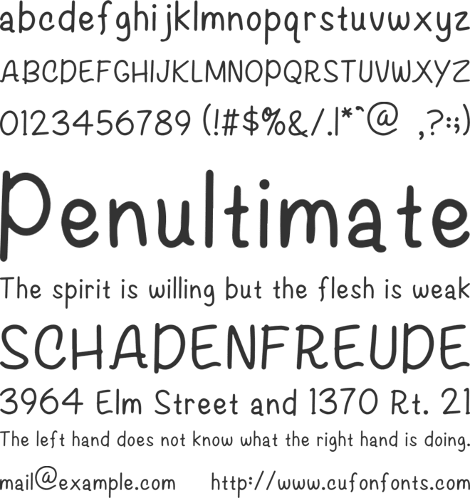 Boa Hancock font preview