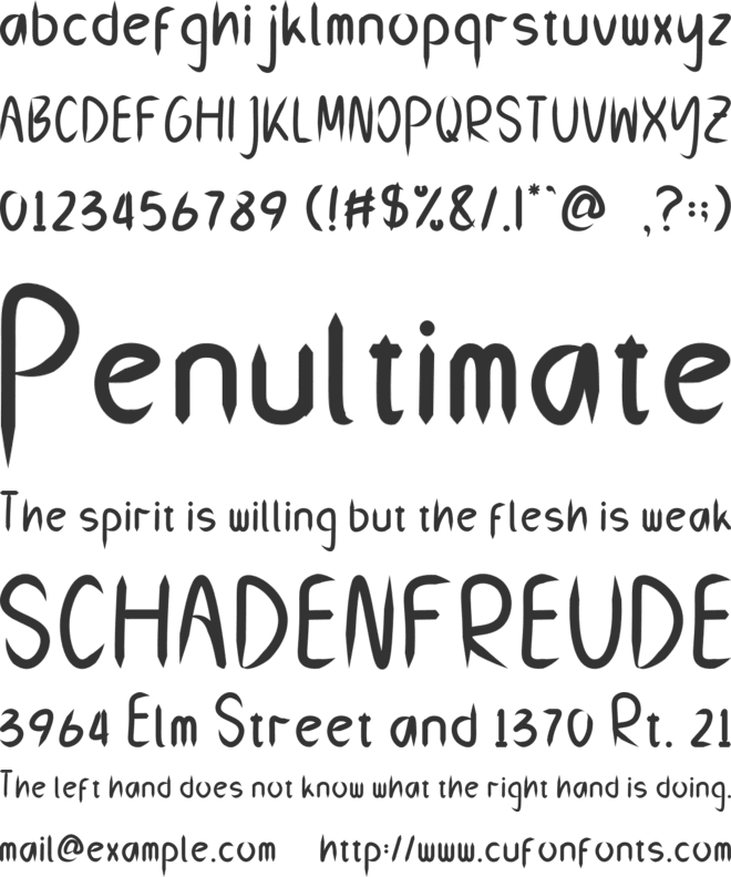 Baby Cat font preview