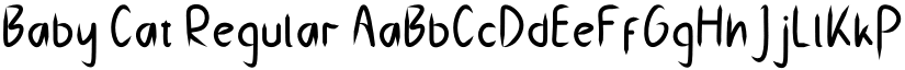 Baby Cat Regular font