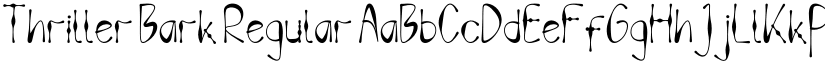 Thriller Bark Regular font