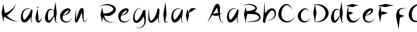 Kaiden Regular font
