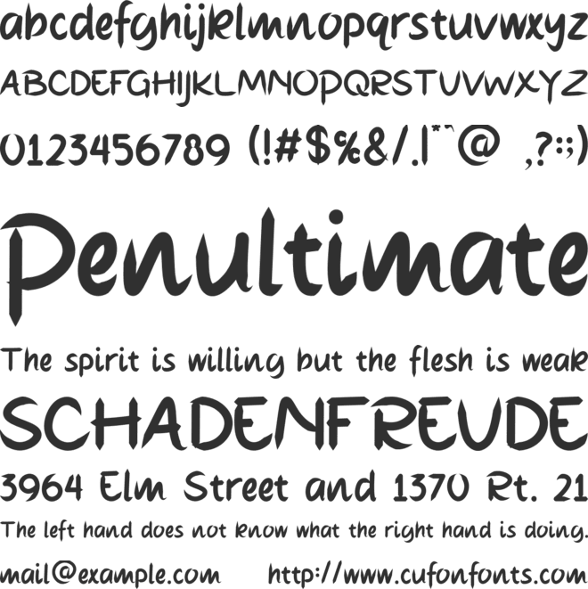 Dad Jokes font preview