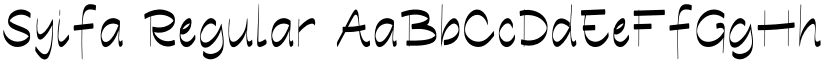 Syifa Regular font