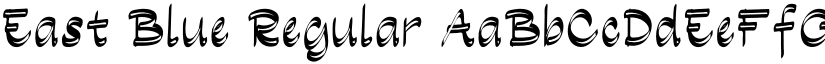 East Blue Regular font