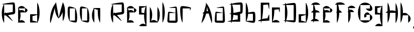 Red Moon Regular font