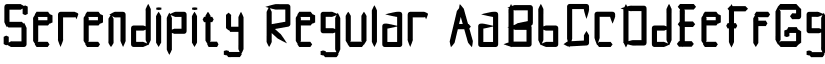 Serendipity Regular font