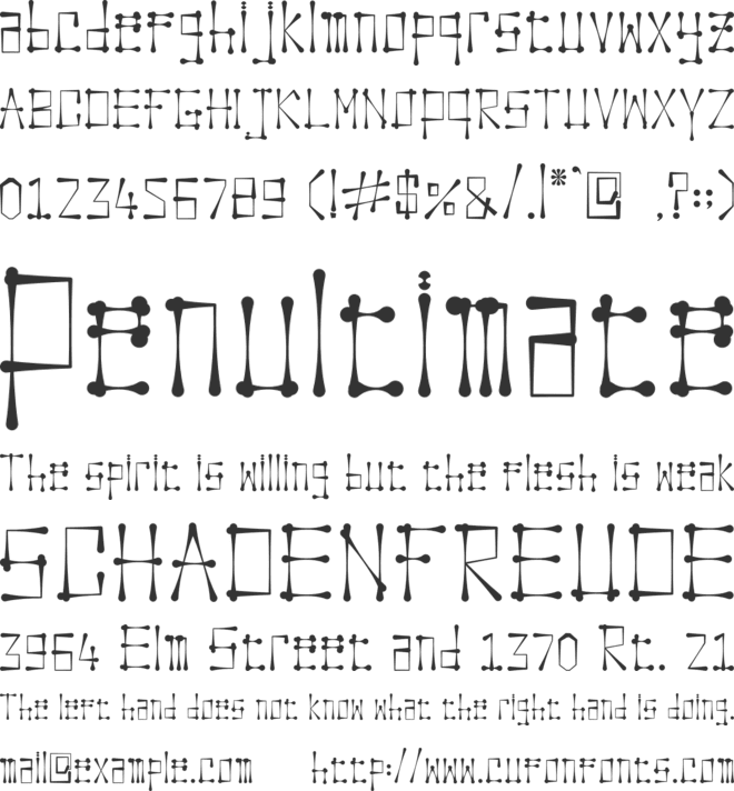 Sweet Lollipop font preview