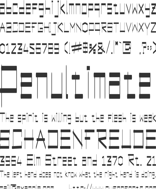 Oregano font preview