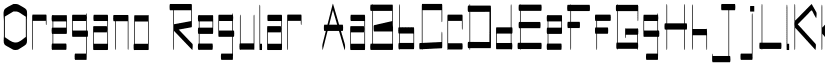 Oregano Regular font