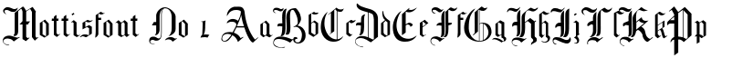 Mottisfont No 1 font