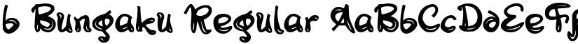 b Bungaku Regular font