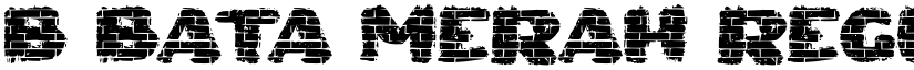 b Bata Merah Regular font