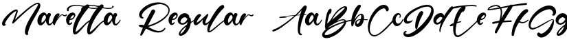 Maretta Regular font