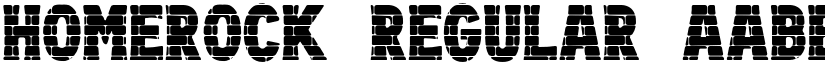Homerock Regular font