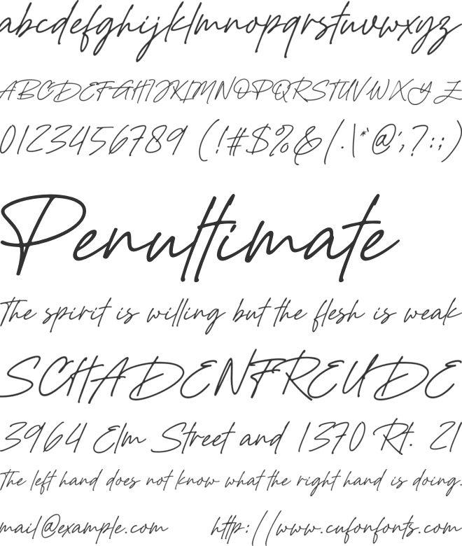 Golden Hopes font preview