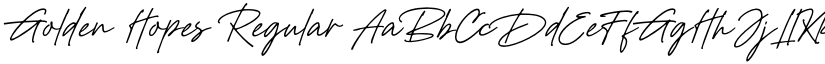Golden Hopes Regular font