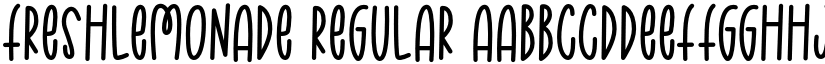FreshLemonade Regular font