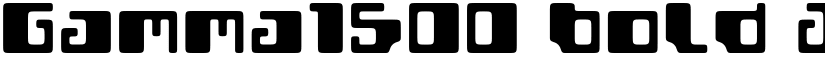 Gamma1500 font download