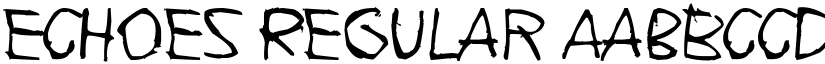 Echoes Regular font