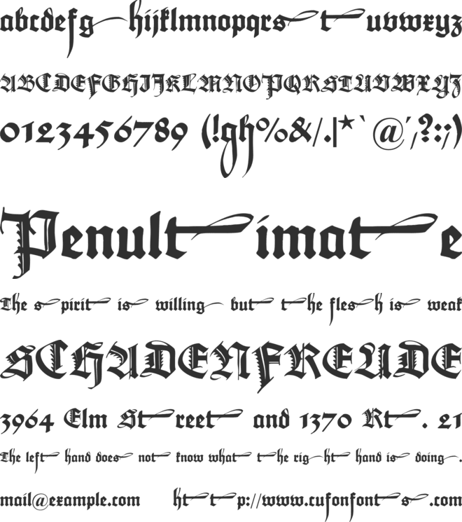 Maximilian Zier font preview