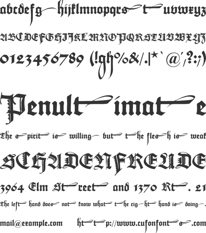 Maximilian Zier font preview