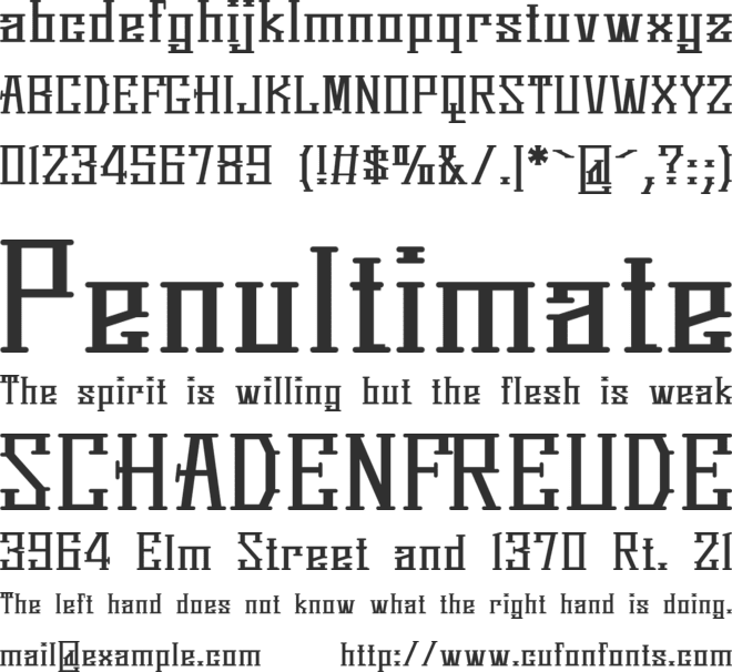 Springmarch font preview
