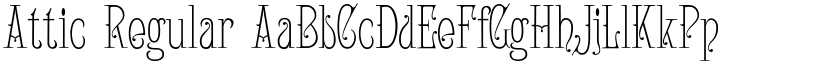 Attic Regular font