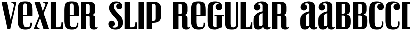 Vexler Slip Regular font