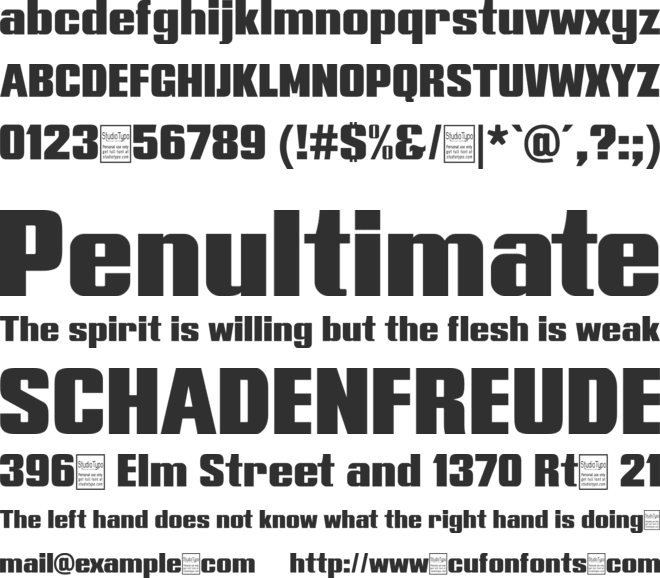 Typoline Expanded font preview