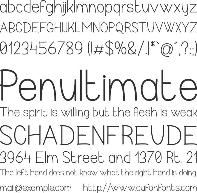Realize My Passion font preview