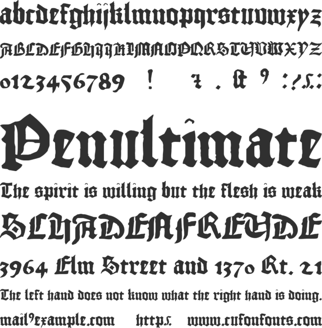 1456 Gutenberg font preview