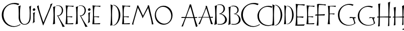 Cuivrerie Demo font