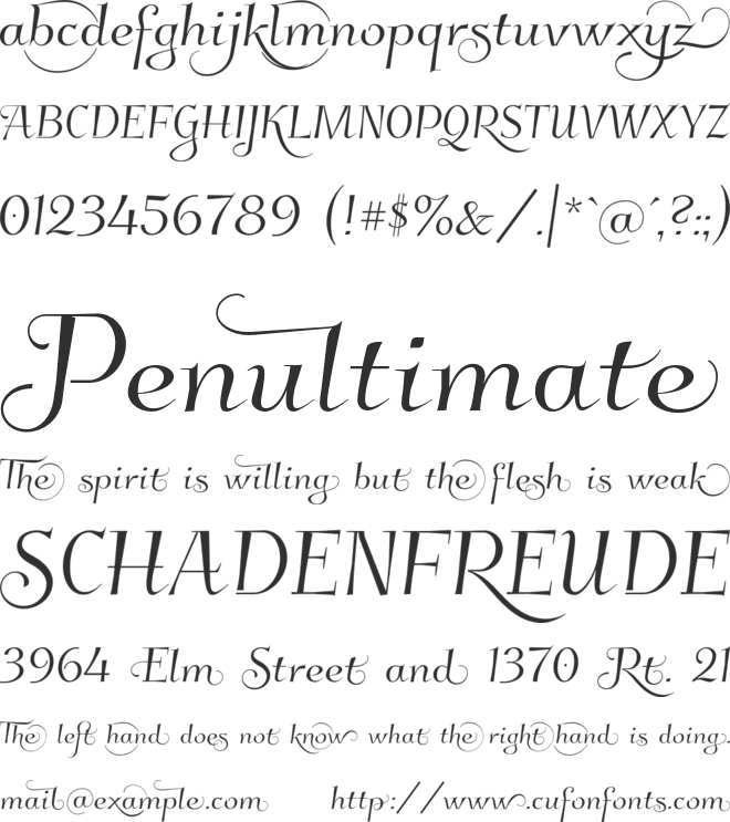 Kleymissky font preview