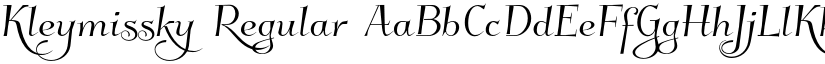 Kleymissky Regular font
