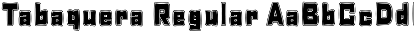 Tabaquera Regular font
