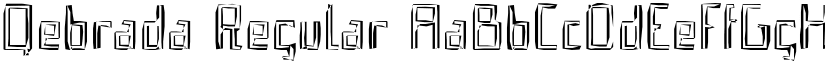 Qebrada Regular font