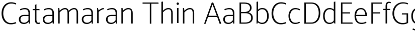 Catamaran Thin (Variable) font