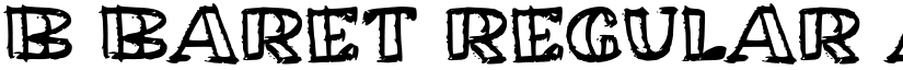 b Baret Regular font