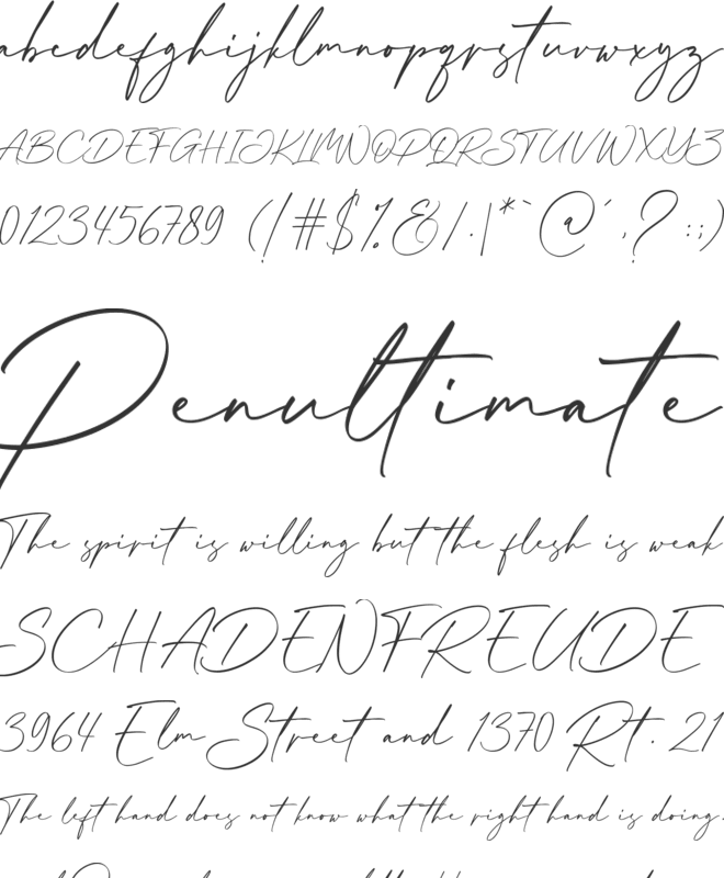 Collin Weather font preview