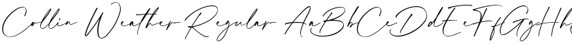 Collin Weather Regular font
