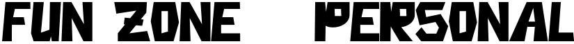 Fun Zone - Personal Use Regular font