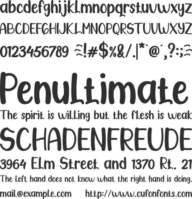 Gostone font preview