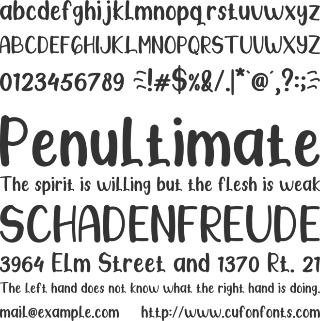 Gostone font preview