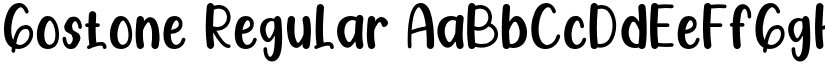 Gostone Regular font